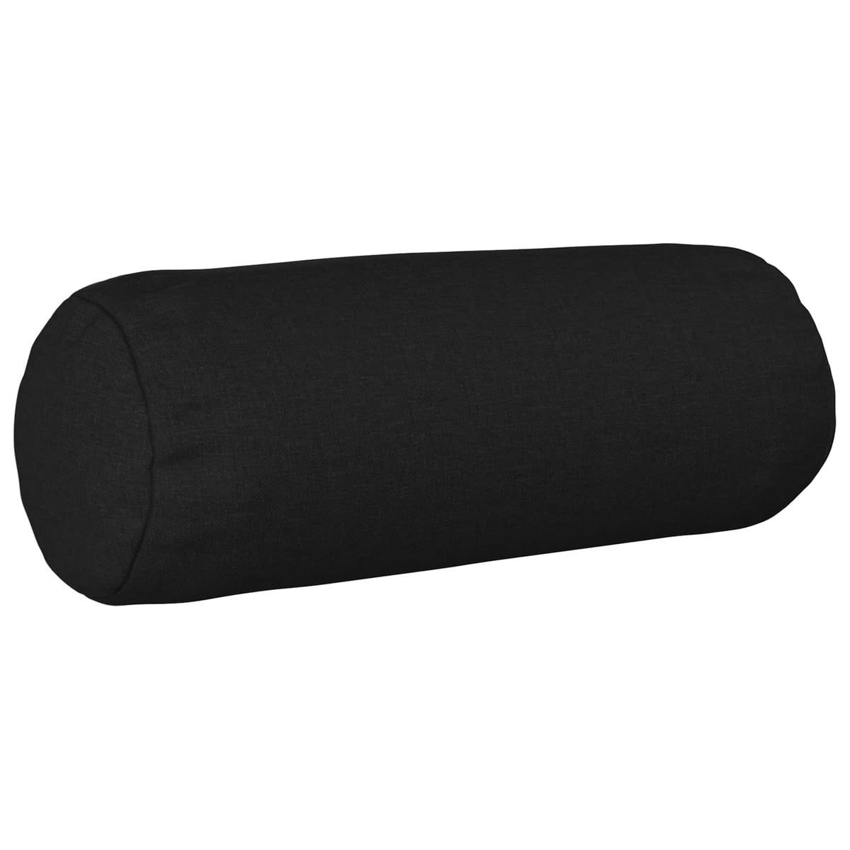 Throw Pillow 6 pcs HEERLEN Black Dia. 15 x 40 cm Fabric