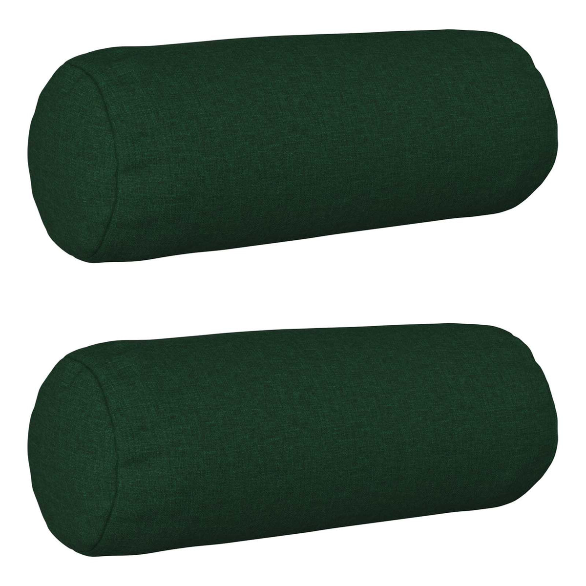 Throw Pillow 2 pcs HEERLEN Dark Green Dia. 15 x 40 cm Fabric