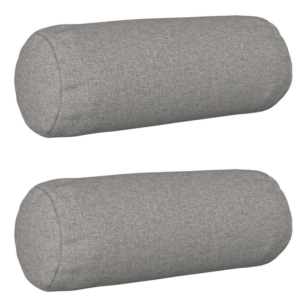 Cushion with Pillow HEERLEN 2 pcs Cloud Grey Fabric