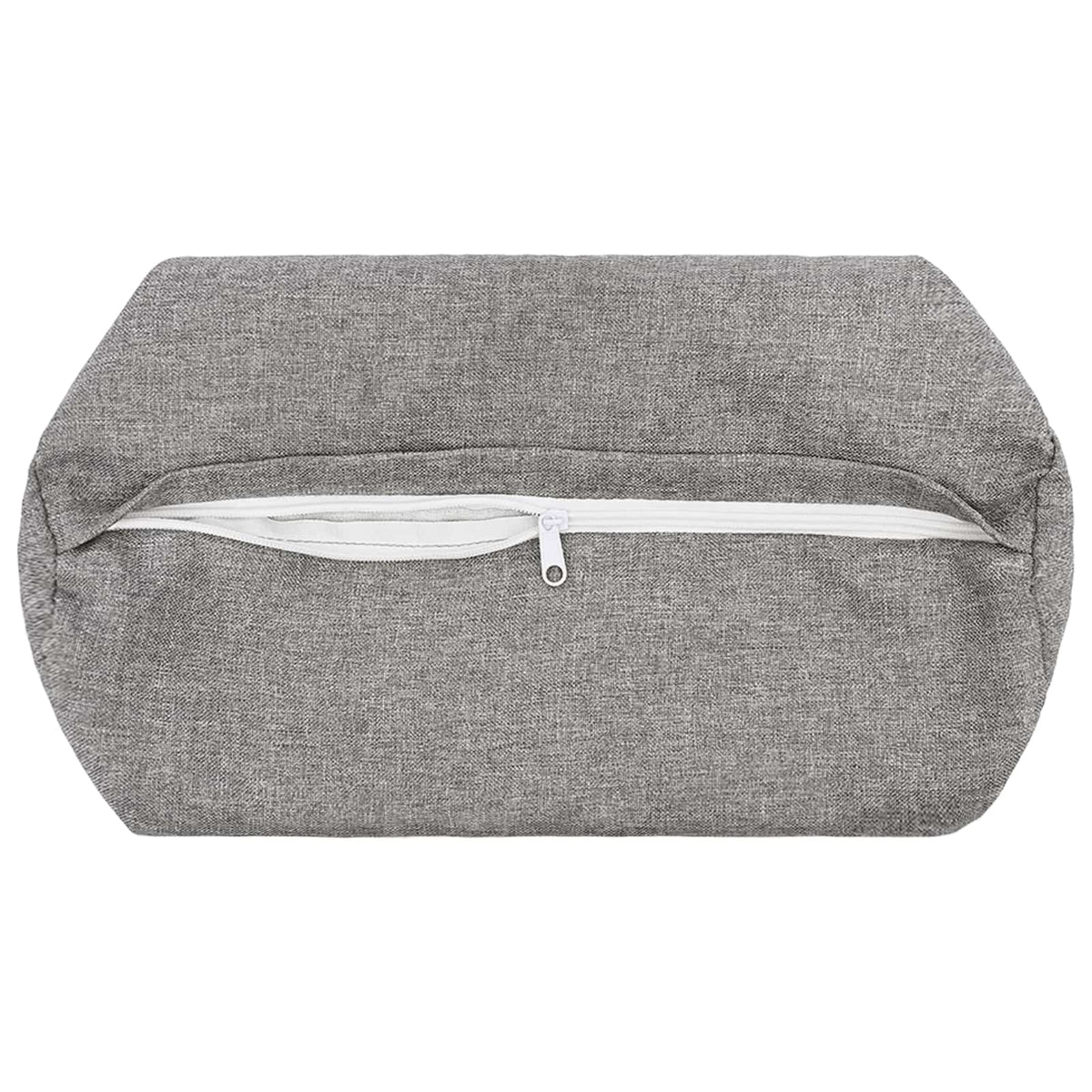Cushion with Pillow HEERLEN 2 pcs Cloud Grey Fabric