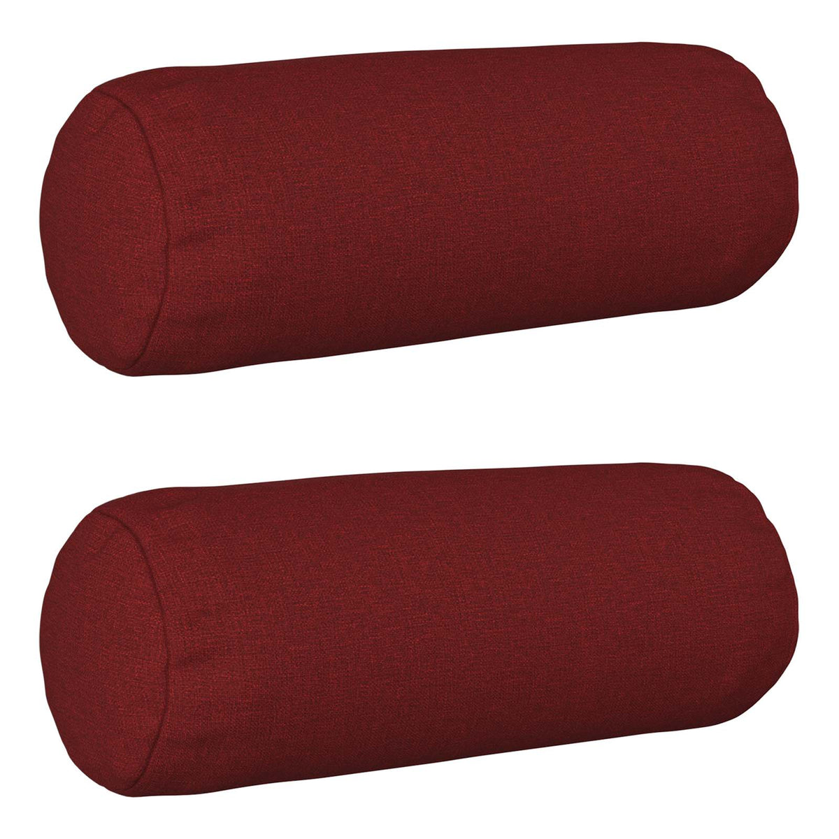 Cushion with Pillow HEERLEN 2 pcs Wine Red Fabric