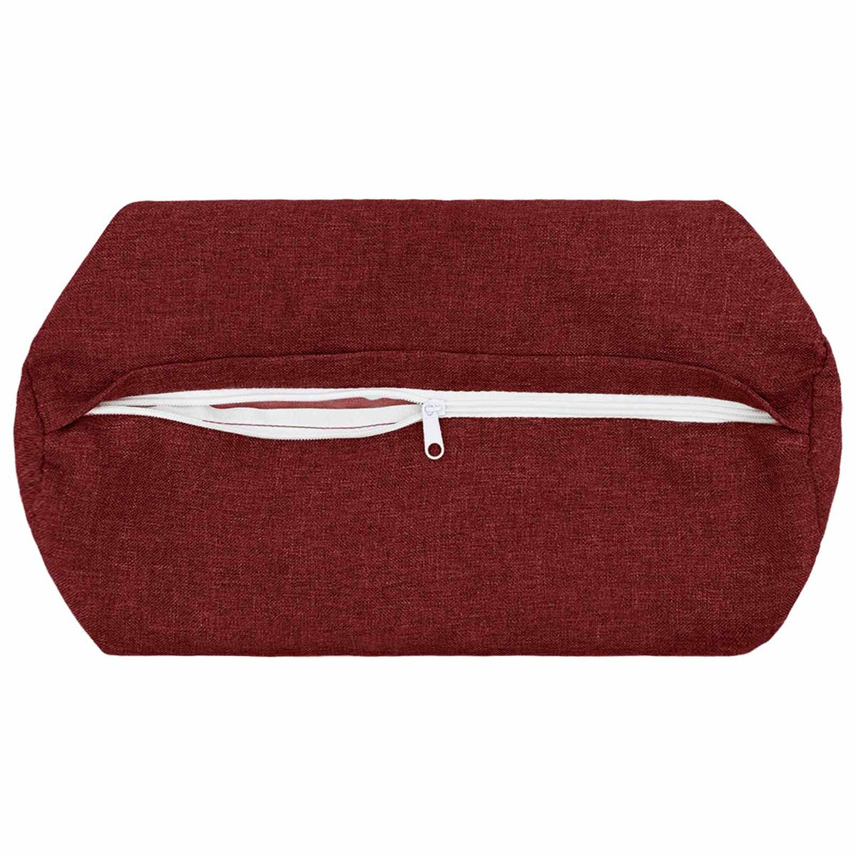 Throw Pillow 6 pcs HEERLEN Wine Red Dia. 15 x 40 cm Fabric