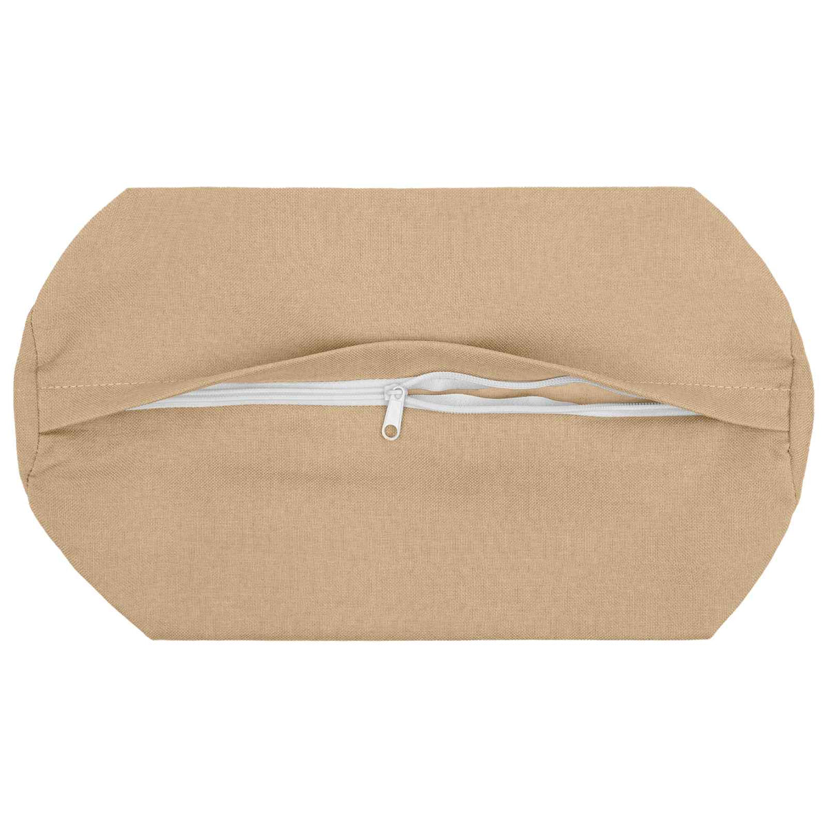 Throw Pillow 6 pcs HEERLEN Cream Dia. 15 x 40 cm Fabric