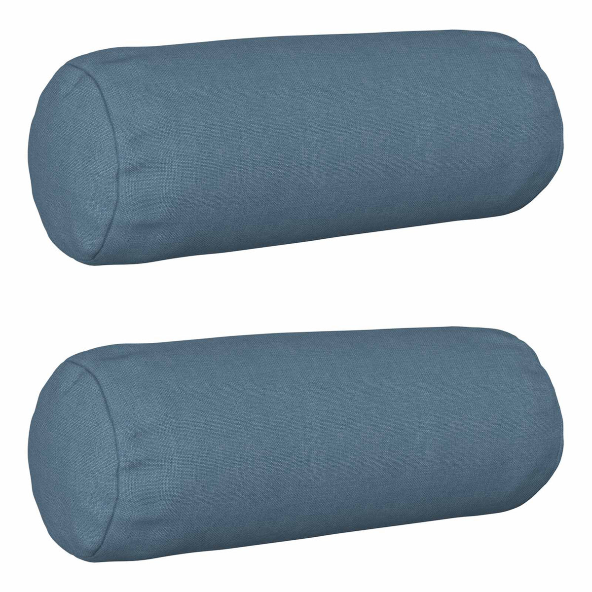 Cushion with Pillow HEERLEN 2 pcs Jeans Blue Fabric