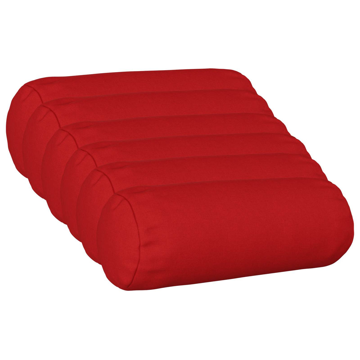Cushion with Pillow HEERLEN 6 pcs Red Fabric