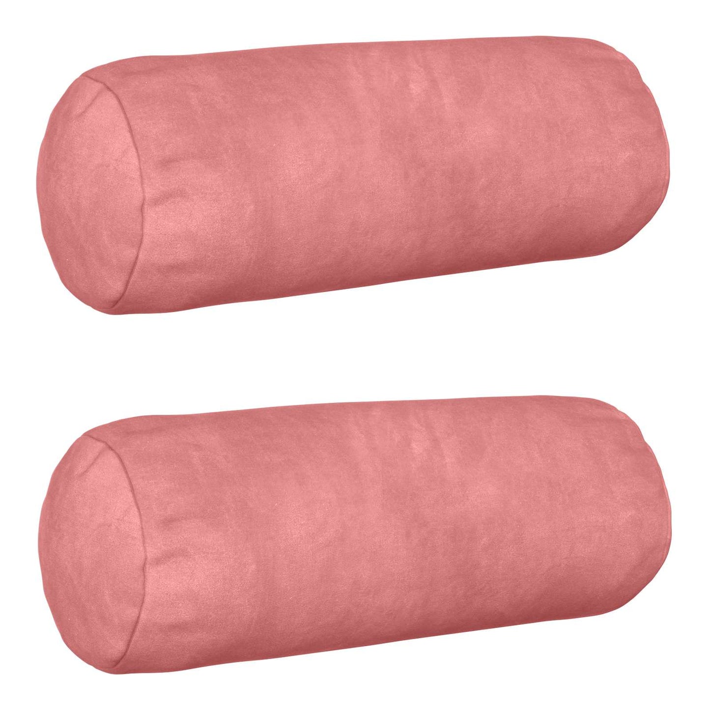 Cushion with Pillow HEERLEN 2 pcs Pink Velvet