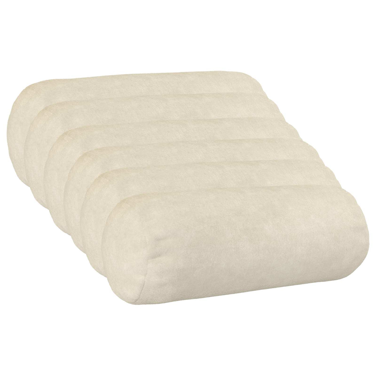 Cushion with Pillow HEERLEN 6 pcs Cream Microfiber Fleece