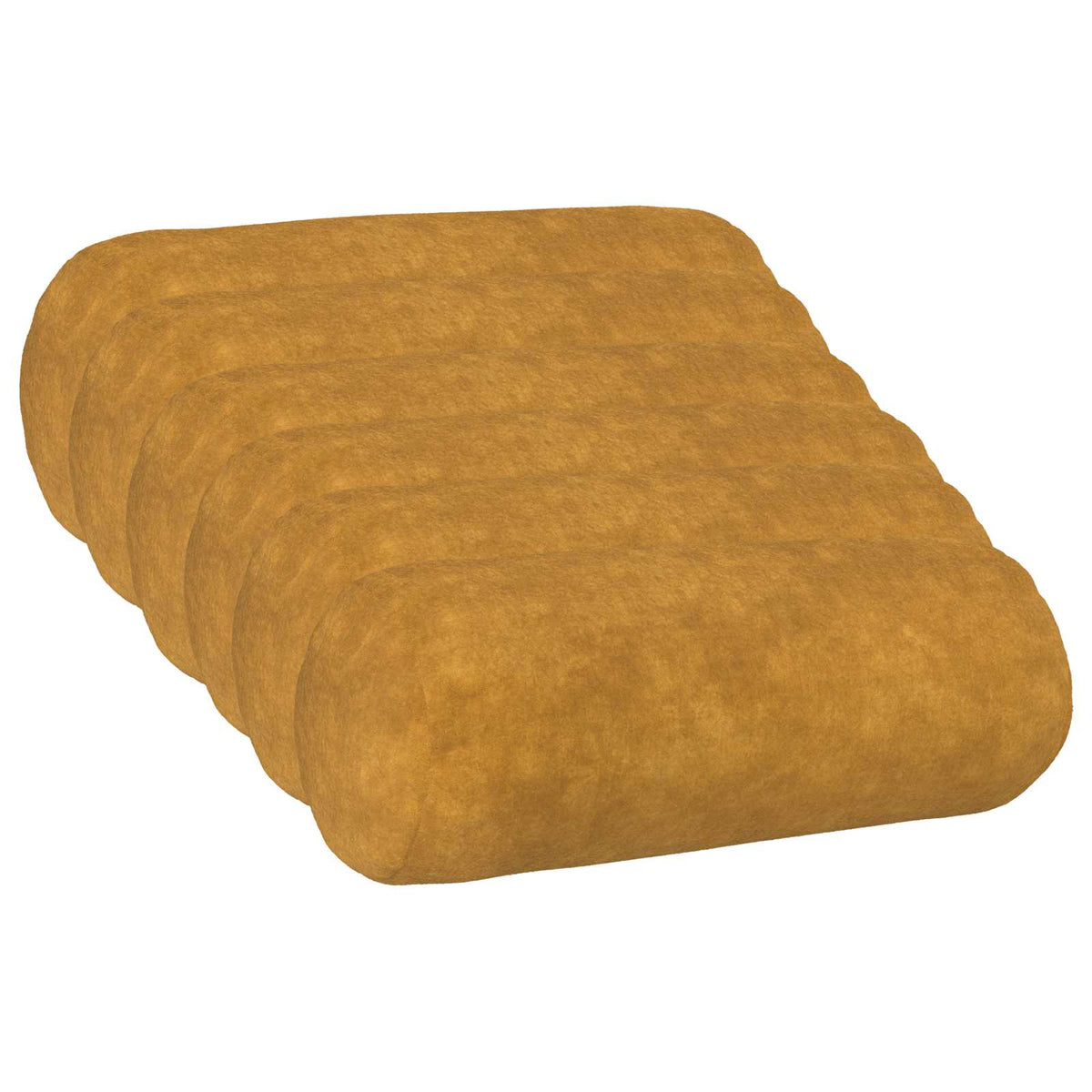 Cushion with Pillow HEERLEN 6 pcs Yellow Microfiber Fleece