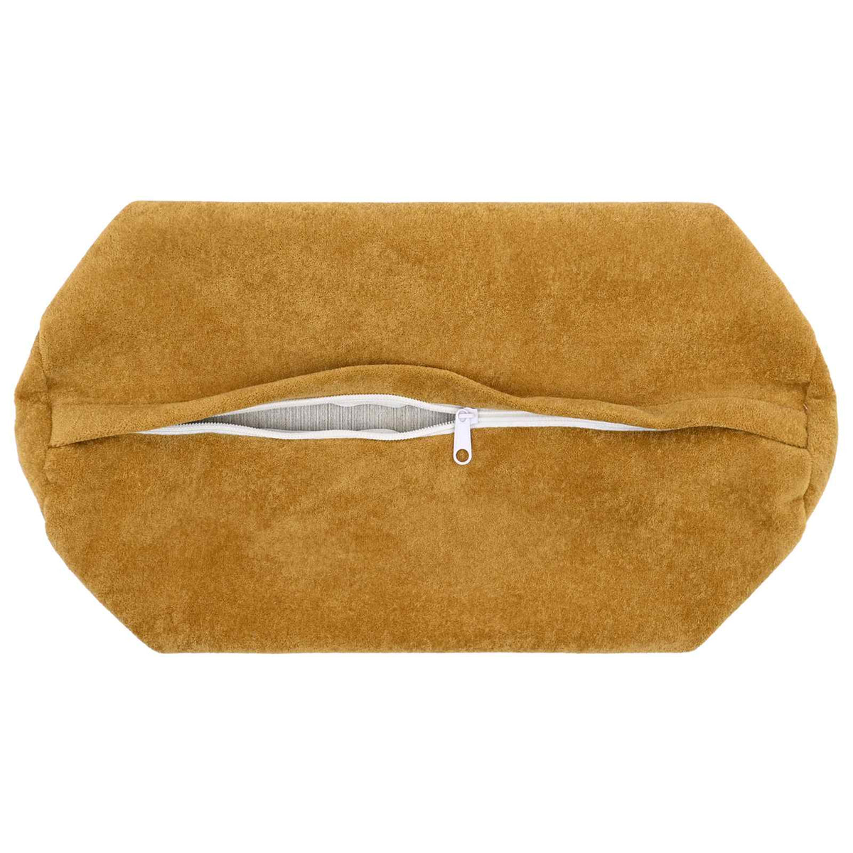 Cushion with Pillow HEERLEN 6 pcs Yellow Microfiber Fleece