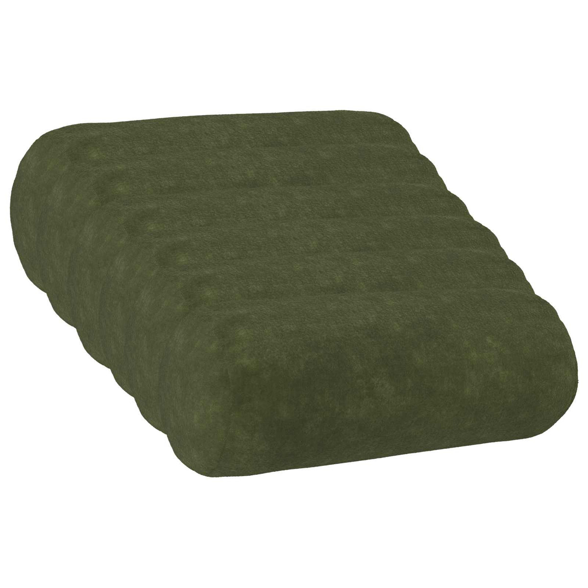 Cushion with Pillow HEERLEN 6 pcs Green Microfiber Fleece