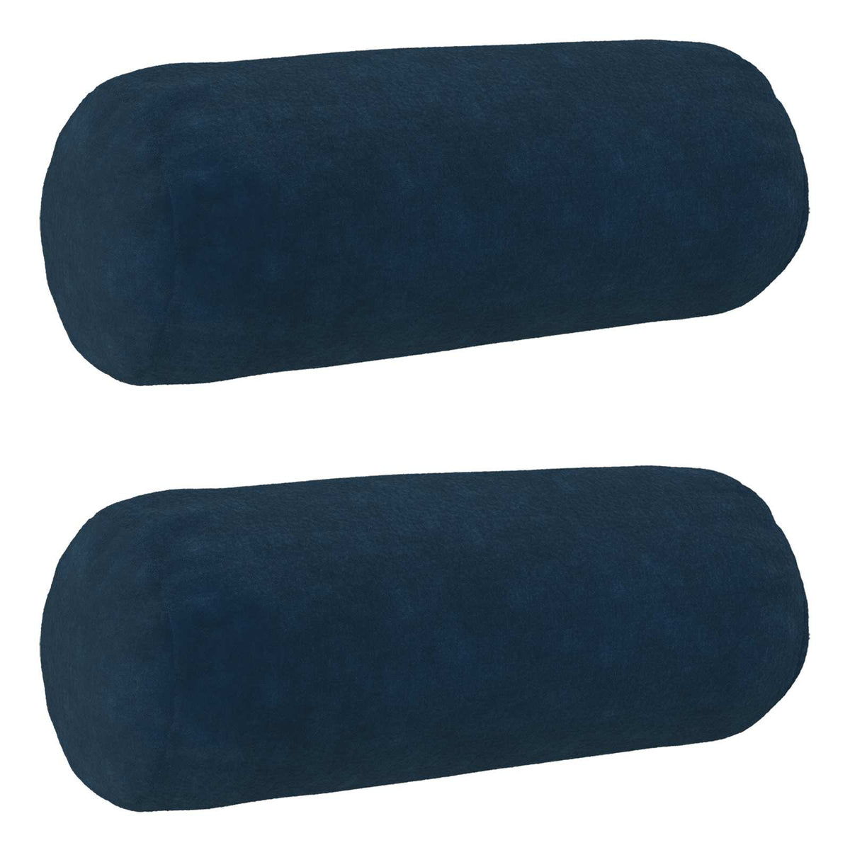 Cushion with Pillow HEERLEN 2 pcs Blue Microfiber Fleece