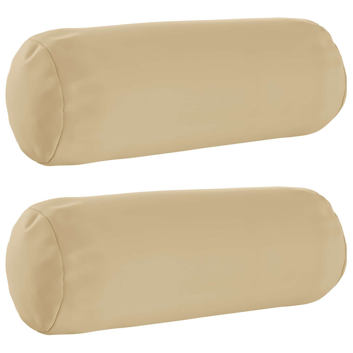Throw Pillow 2 pcs HEERLEN Beige Dia. 15 x 40 cm Polyester