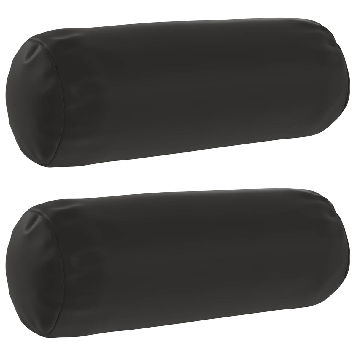 Throw Pillow 2 pcs HEERLEN Black Dia. 15 x 40 cm Polyester