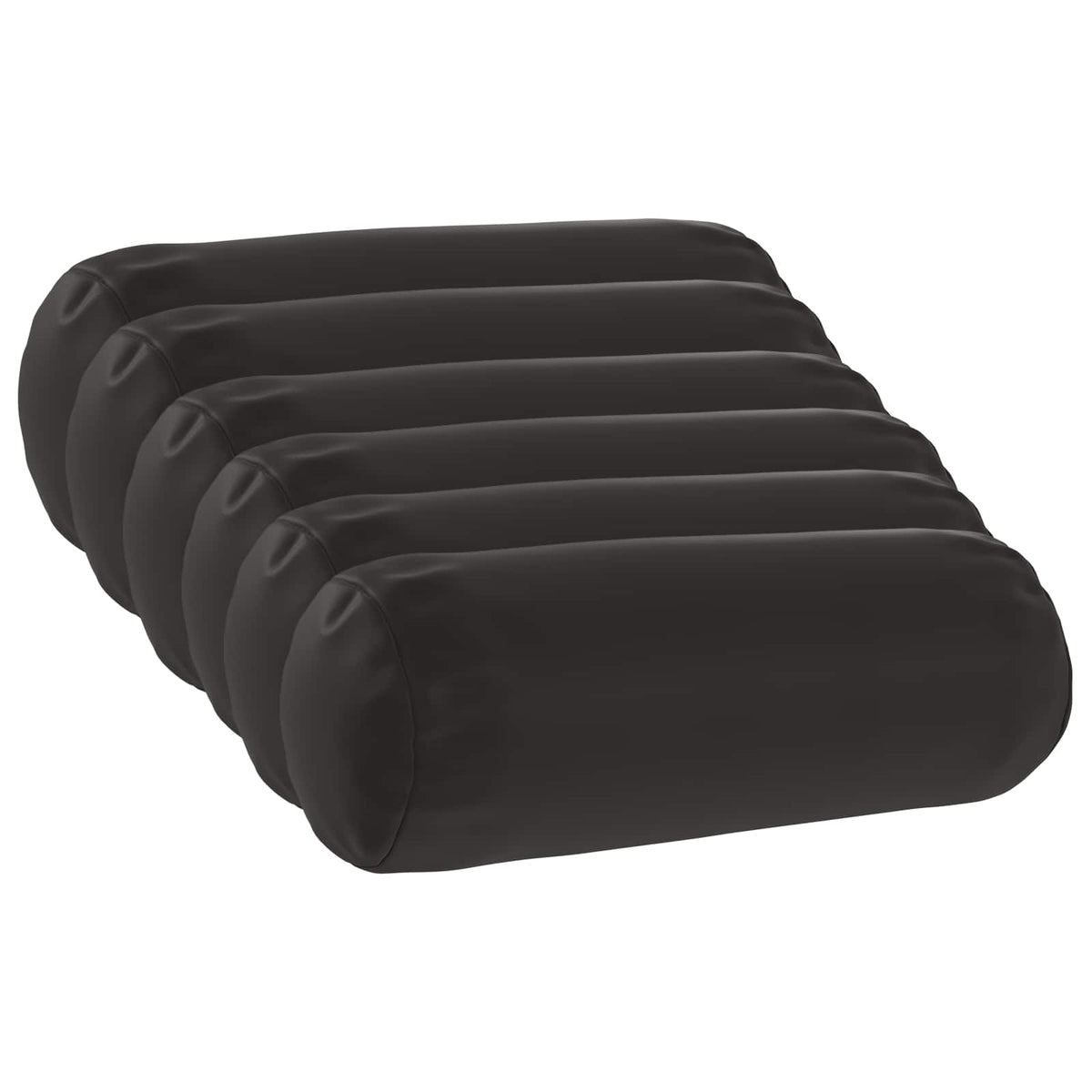 Throw Pillow 6 pcs HEERLEN Black Dia. 15 x 40 cm Polyester