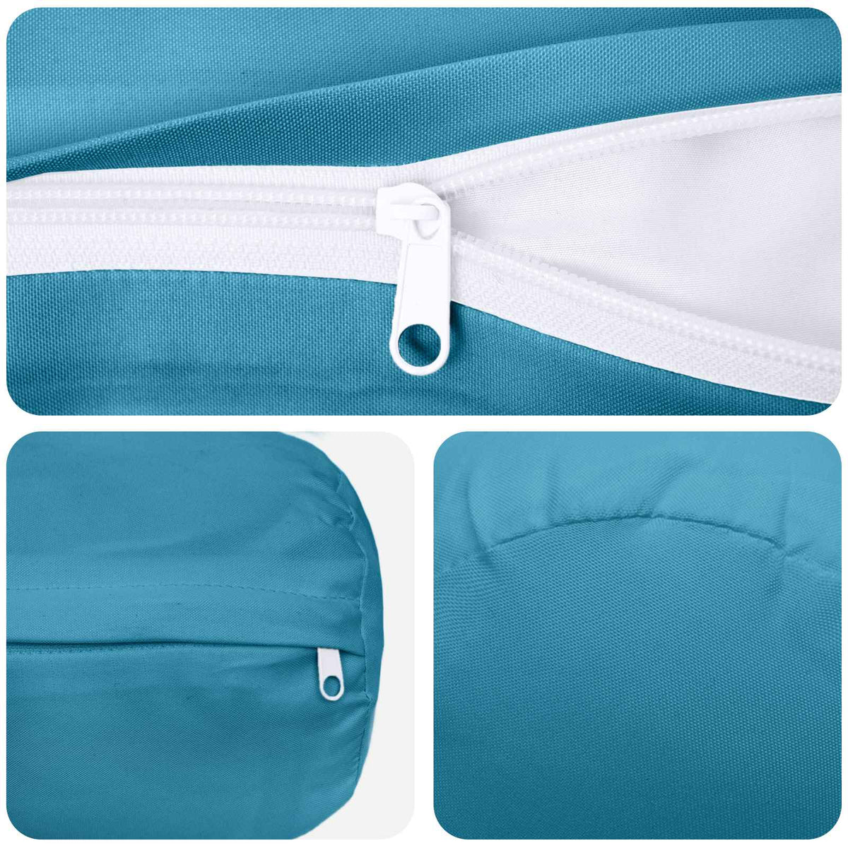 Throw Pillow 2 pcs HEERLEN Light Blue Dia. 15 x 40 cm Polyester