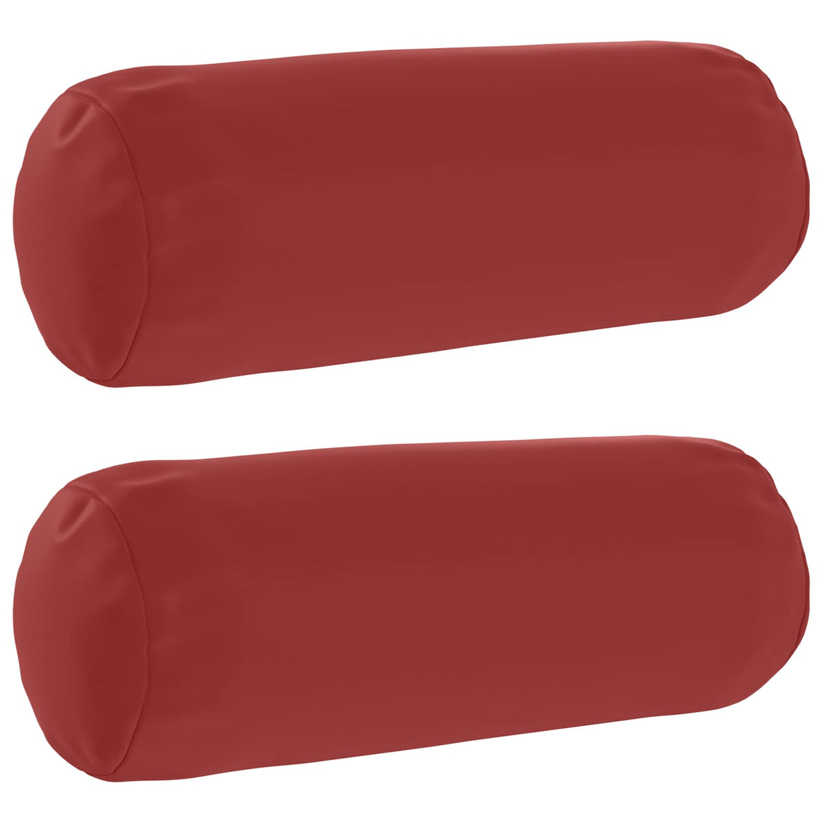 Throw Pillow 2 pcs HEERLEN Wine Red Dia. 15 x 40 cm Polyester