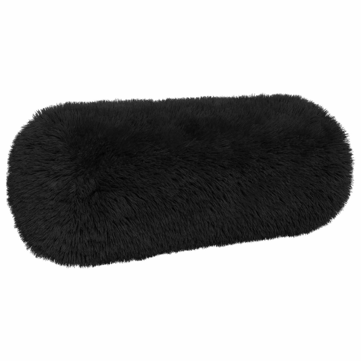 Cushion with Pillow HEERLEN 6 pcs Black PV Fleece