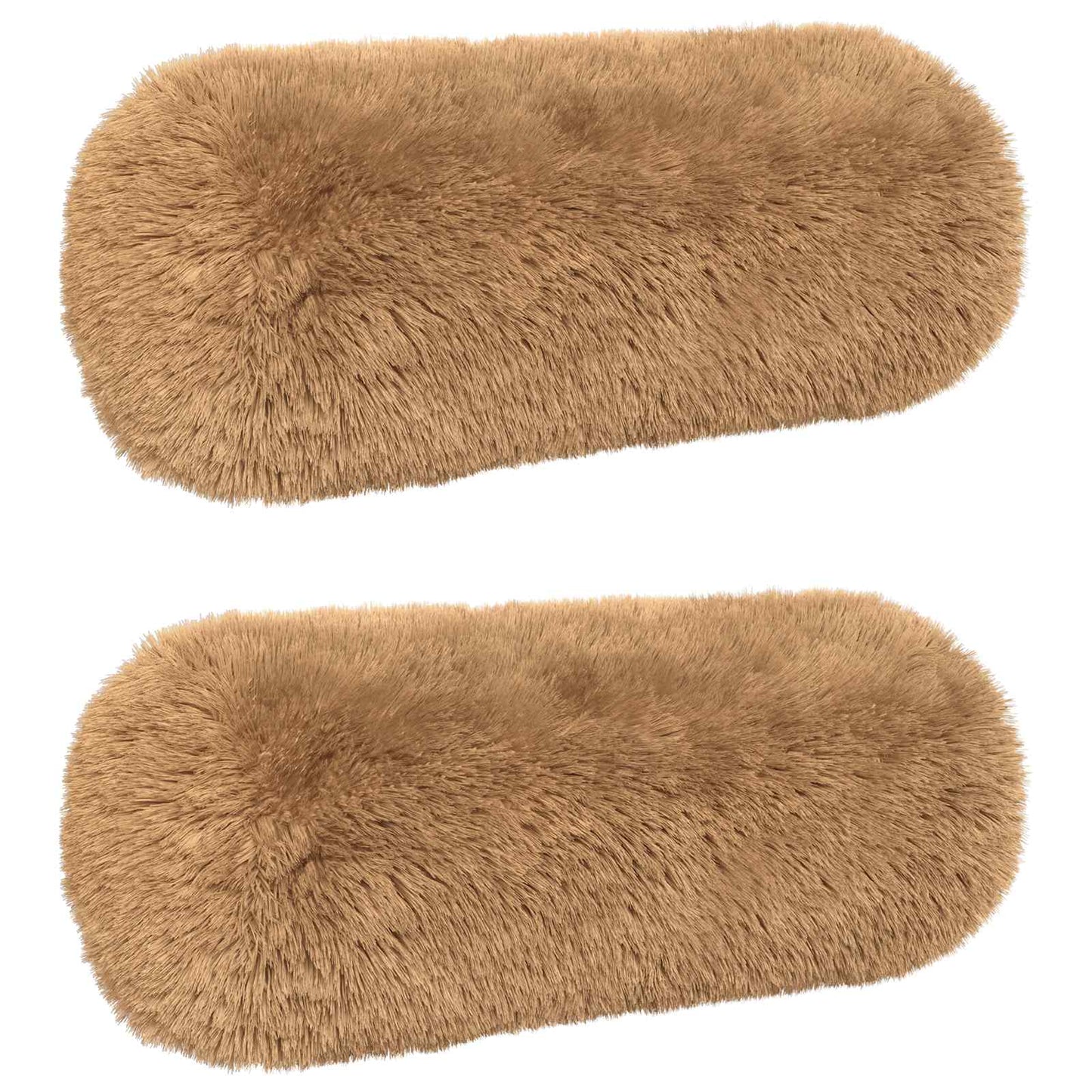 Cushion with Pillow HEERLEN 2 pcs Taupe PV Fleece