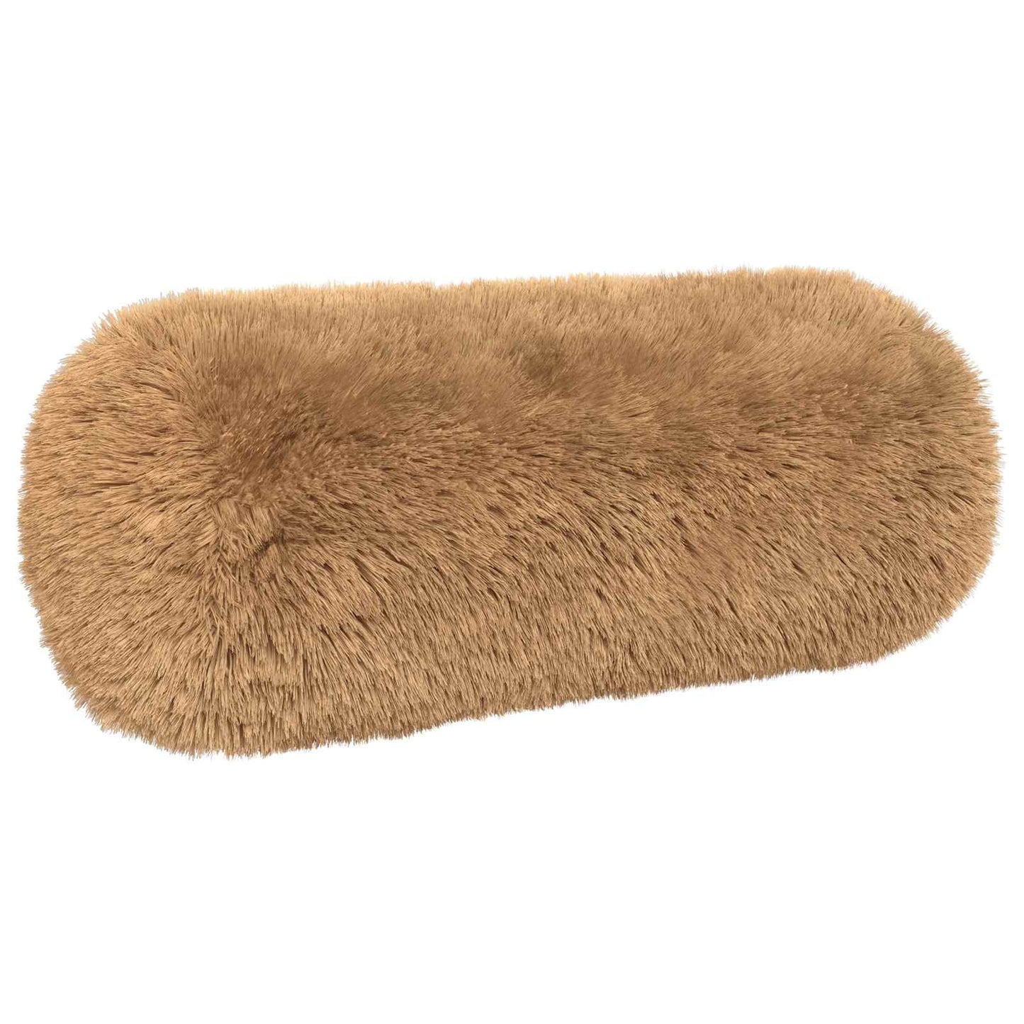 Cushion with Pillow HEERLEN 2 pcs Taupe PV Fleece