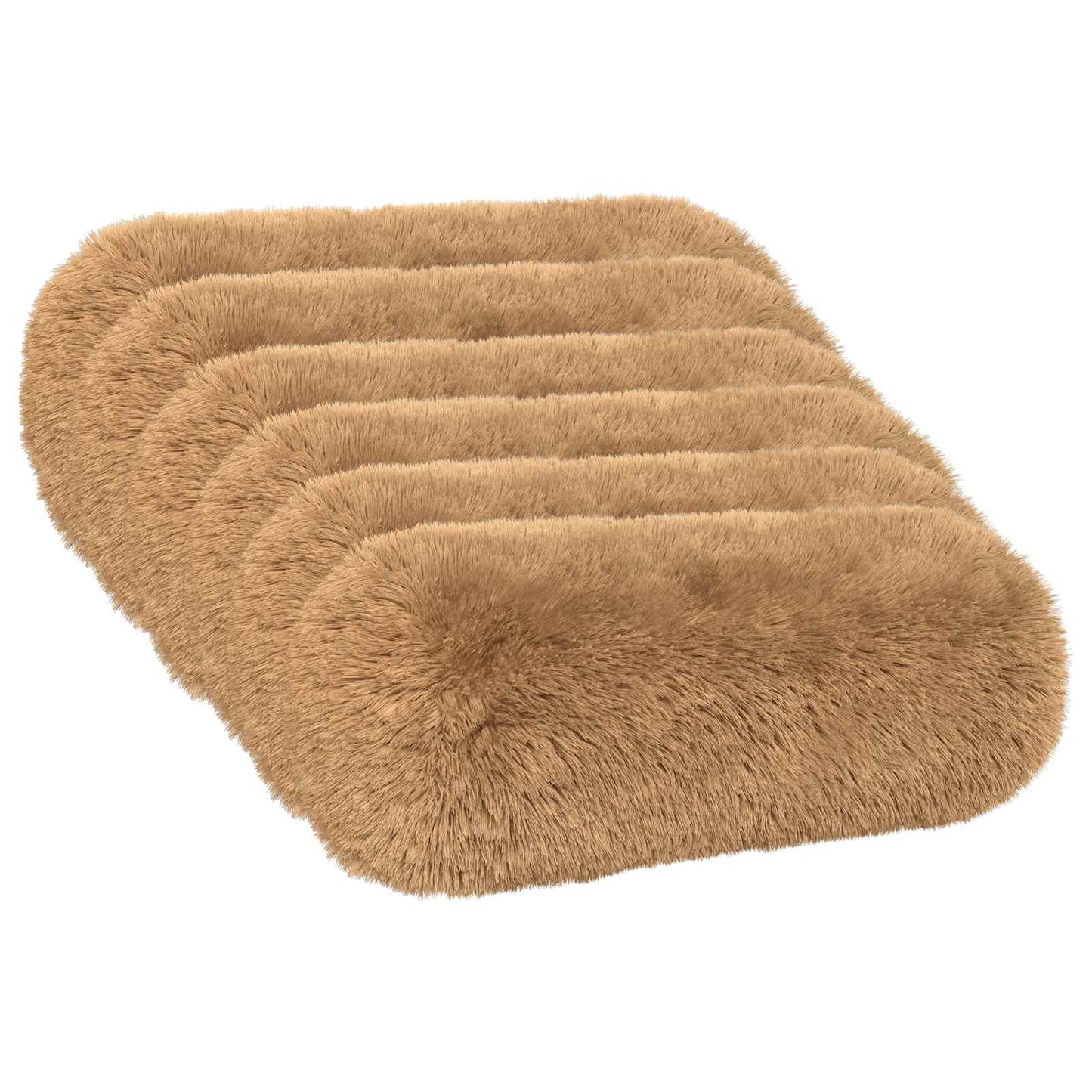Cushion with Pillow HEERLEN 6 pcs Taupe PV Fleece