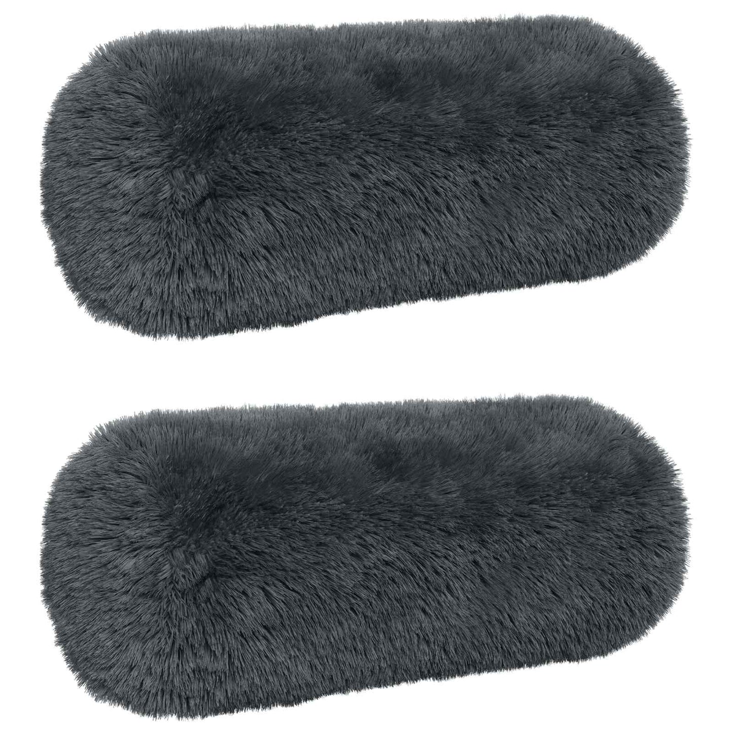Cushion with Pillow HEERLEN 2 pcs Anthracite PV Fleece