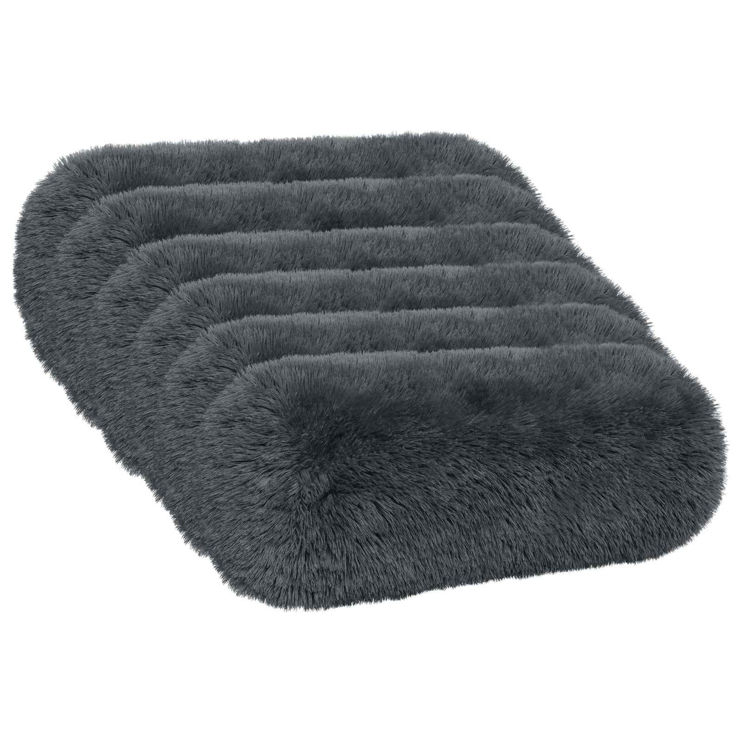 Cushion with Pillow HEERLEN 6 pcs Anthracite PV Fleece