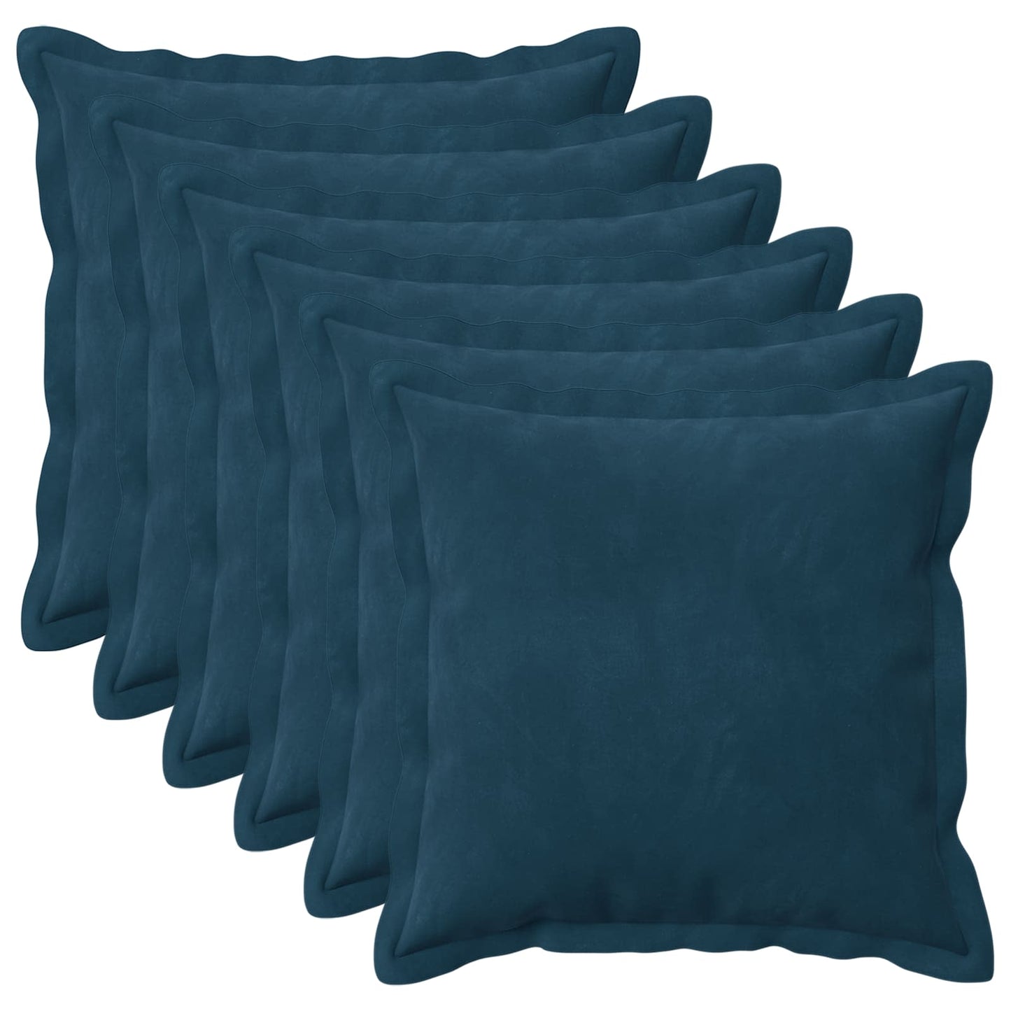 Cushion with Pillow HOUTEN 6 pcs Blue Velvet
