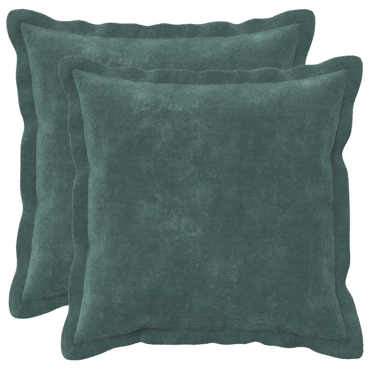 Cushion with Pillow HOUTEN 2 pcs Sea Blue Microfiber Fleece