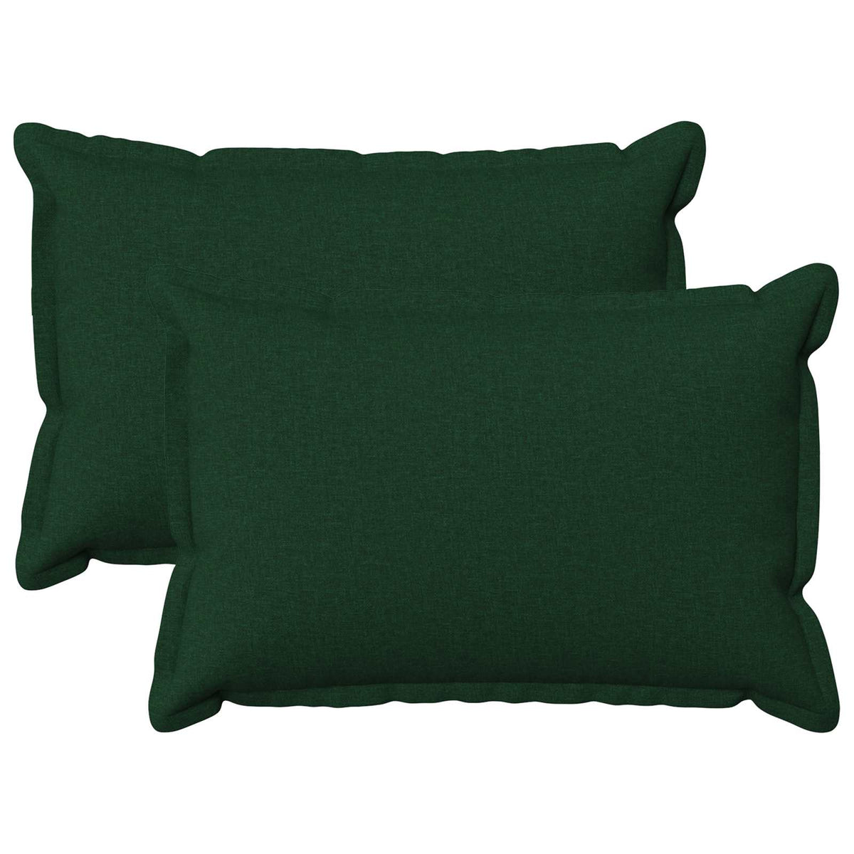 Throw Pillow 2 pcs HOUTEN Dark Green 30 x 50 cm Faux Linen