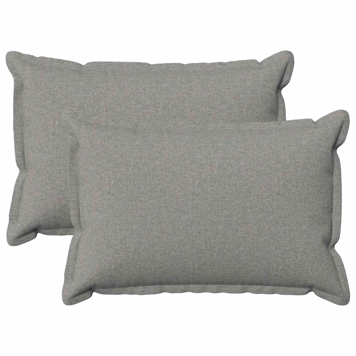 Throw Pillow 2 pcs HOUTEN Cloud Grey 30 x 50 cm Faux Linen