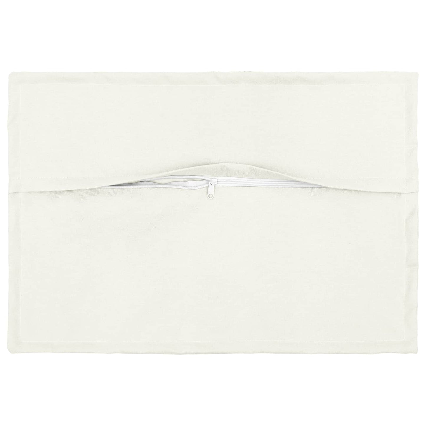 Cushion with Pillow HOUTEN 2 pcs White Faux Linen