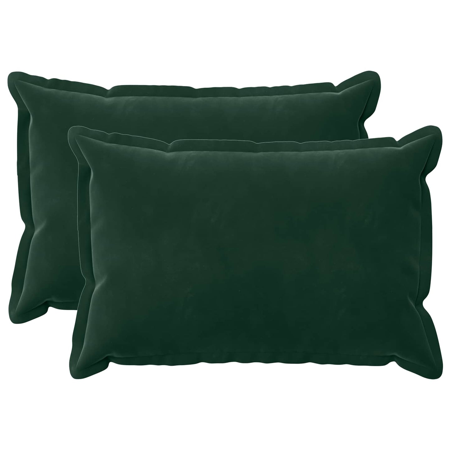 Cushion with Pillow HOUTEN 2 pcs Dark Green Velvet