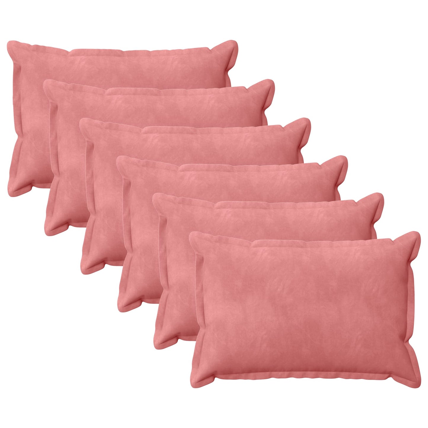 Cushion with Pillow HOUTEN 6 pcs Pink Velvet