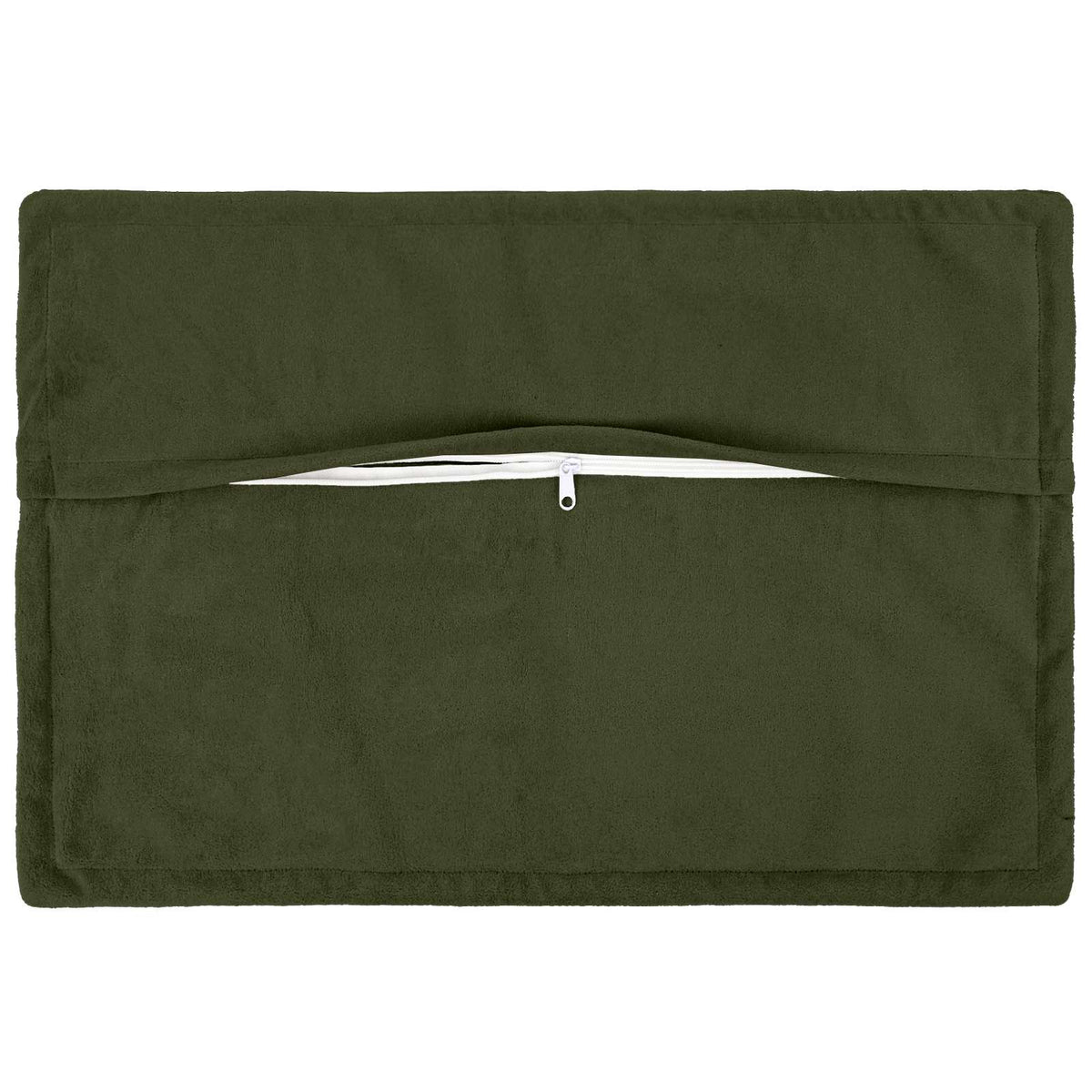 Cushion with Pillow HOUTEN 6 pcs Green Microfiber Fleece