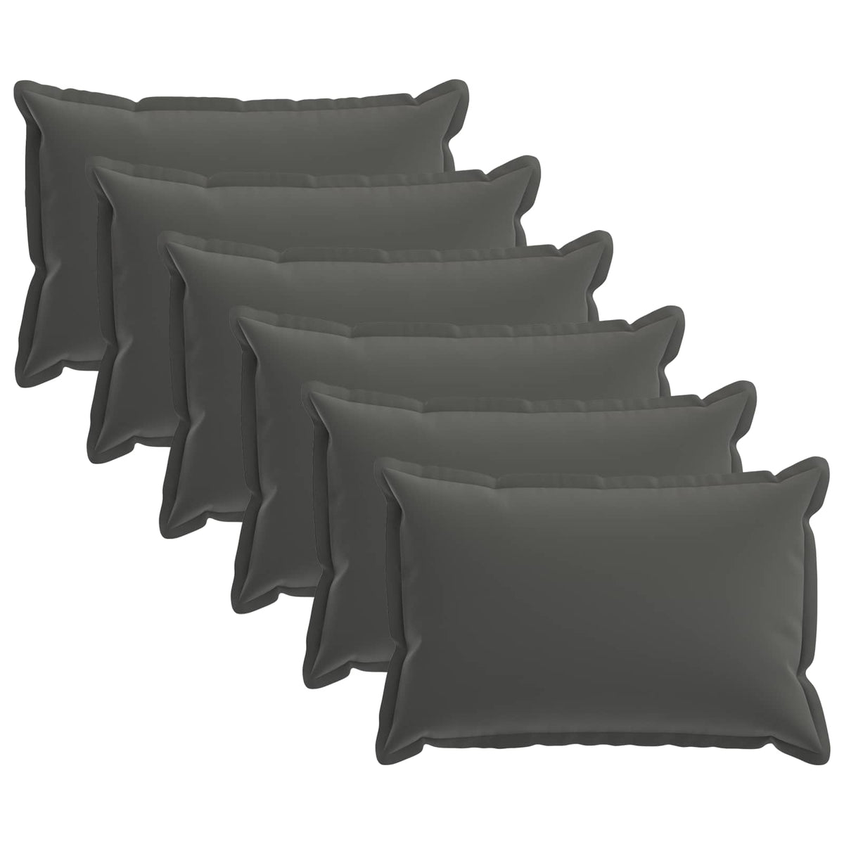 Cushion with Pillow HOUTEN 6 pcs Anthracite Polyester