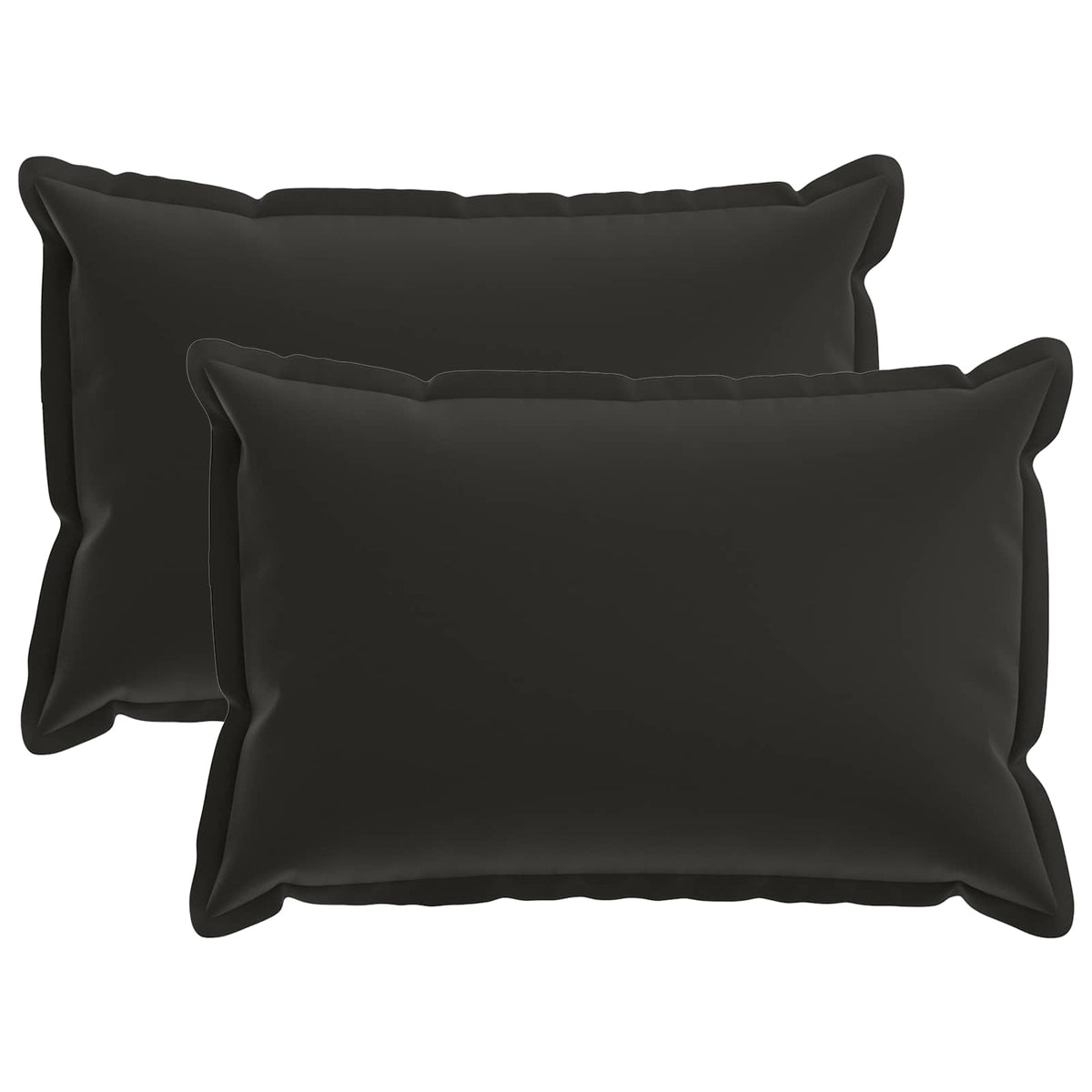 Cushion with Pillow HOUTEN 2 pcs Black Polyester