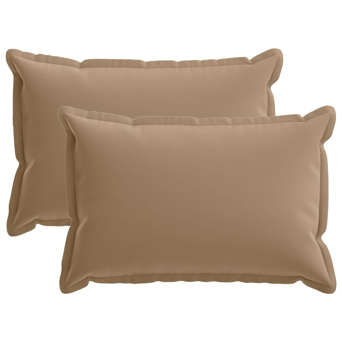 Cushion with Pillow HOUTEN 2 pcs Taupe Polyester