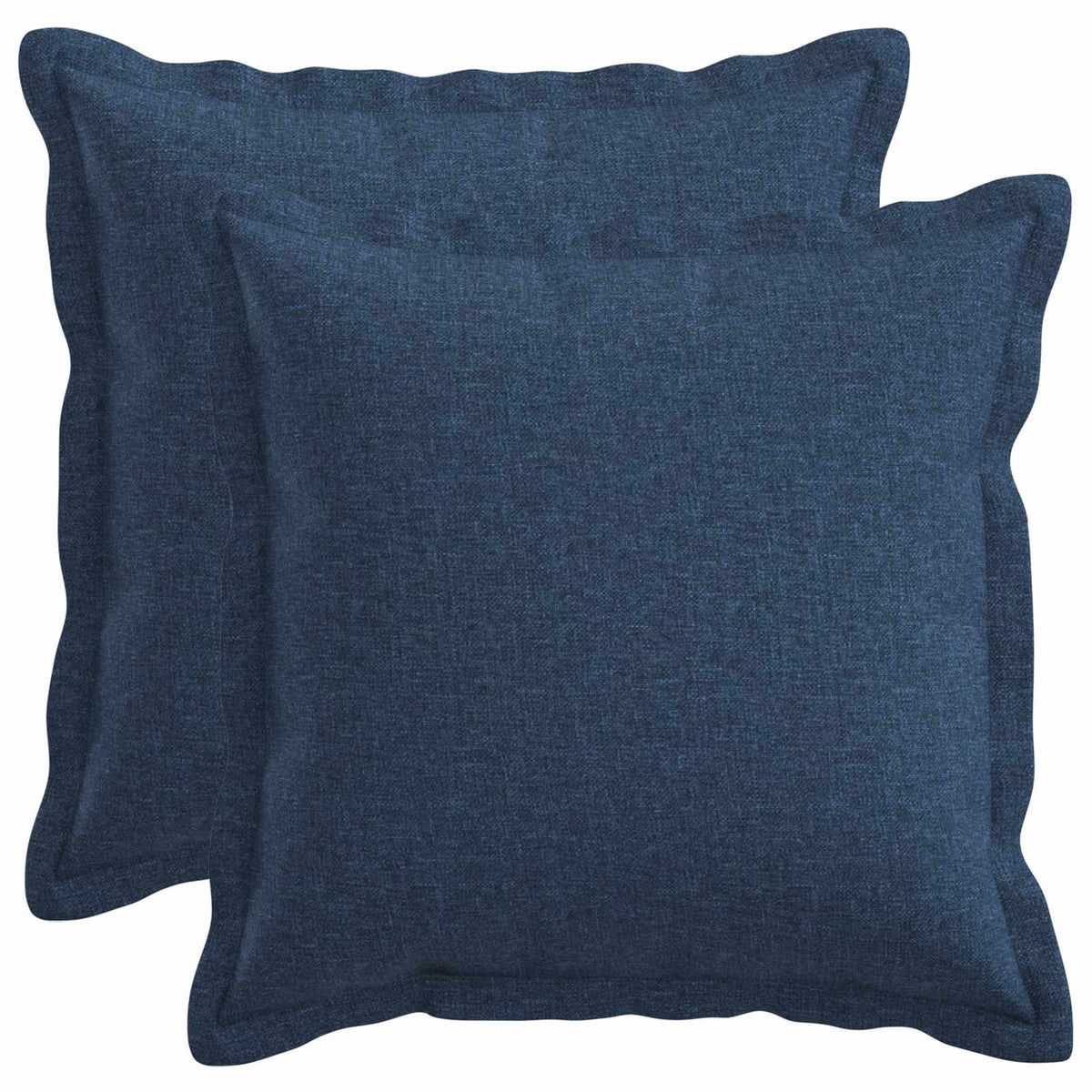 Cushion with Pillow HOUTEN 2 pcs Blue Faux Linen