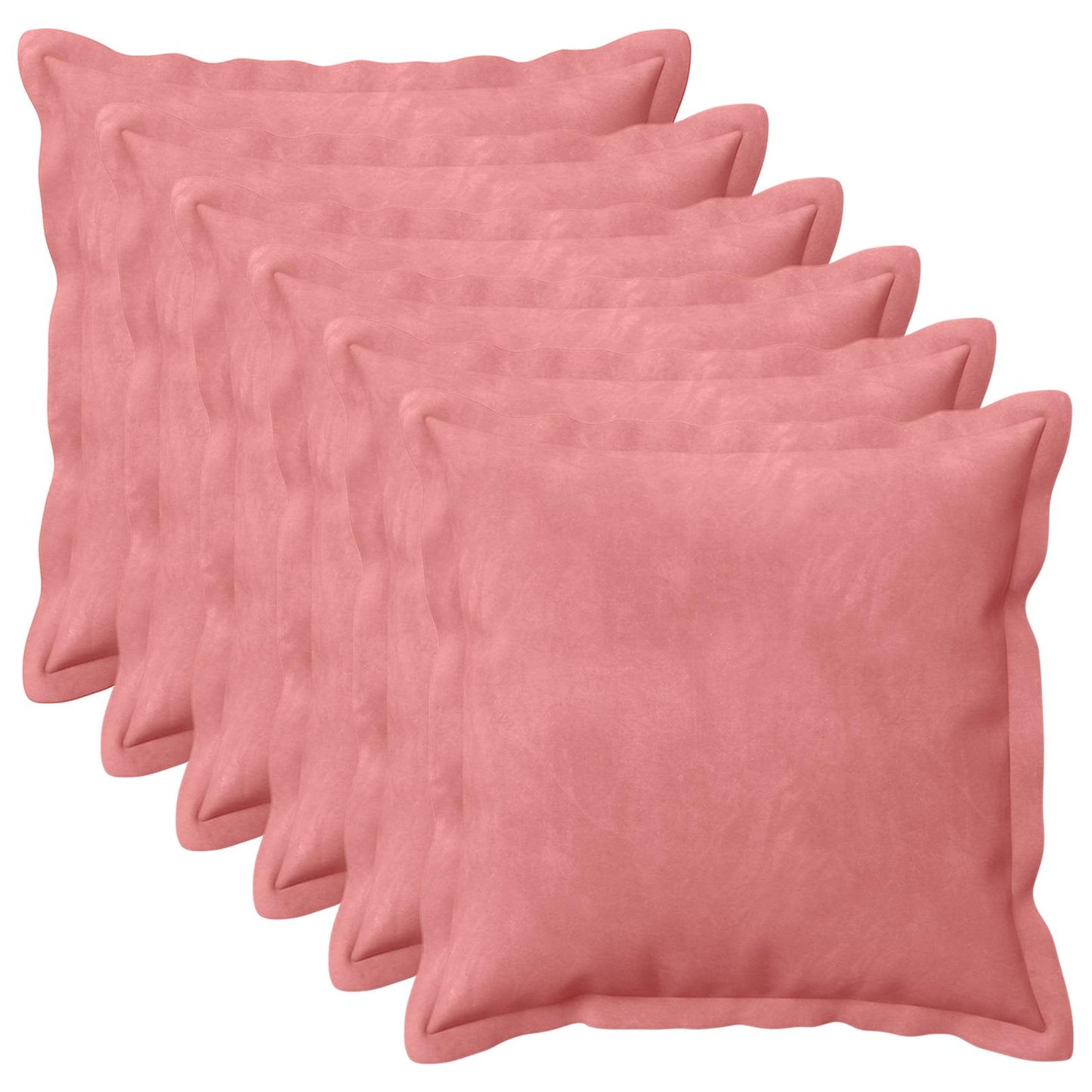 Cushion with Pillow HOUTEN 6 pcs Pink Velvet