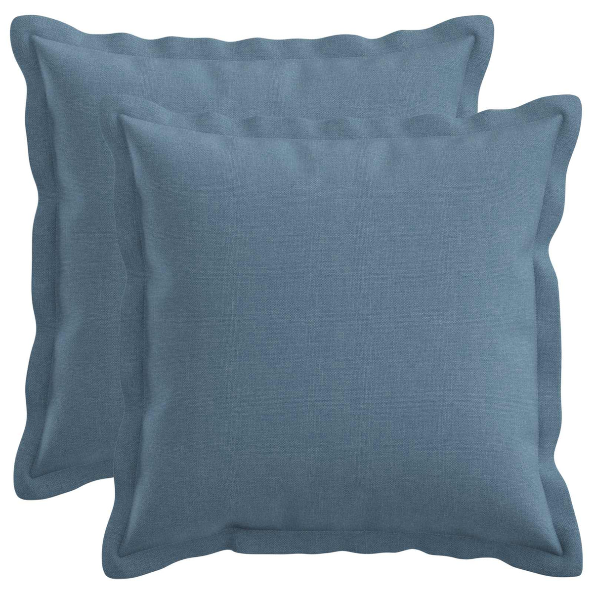 Cushion with Pillow HOUTEN 2 pcs Jeans Blue Faux Linen