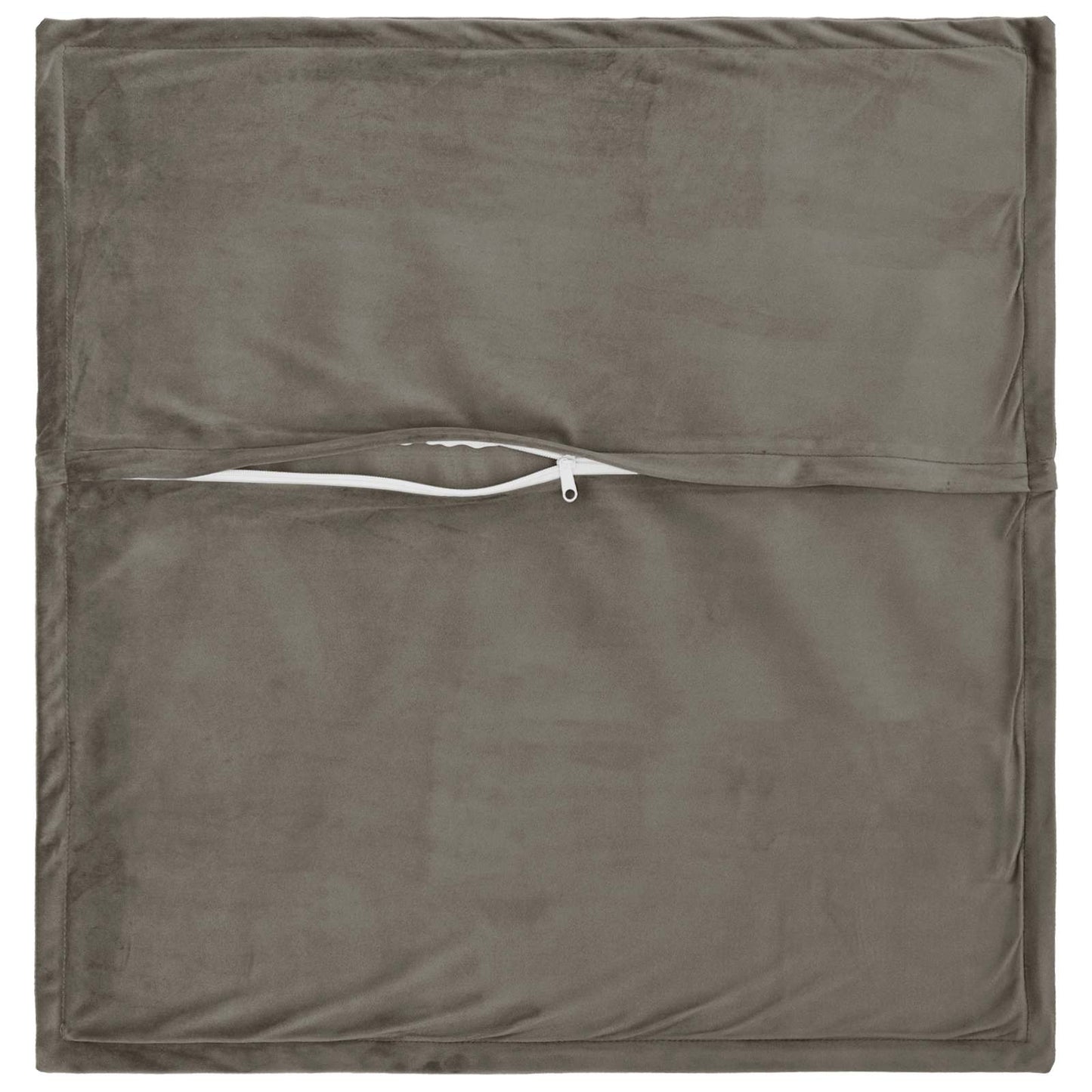 Cushion with Pillow HOUTEN 12 pcs Light Grey Velvet