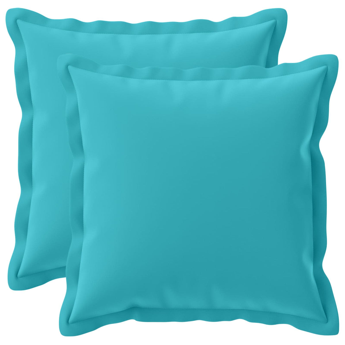 Cushion with Pillow HOUTEN 2 pcs Turquoise Polyester
