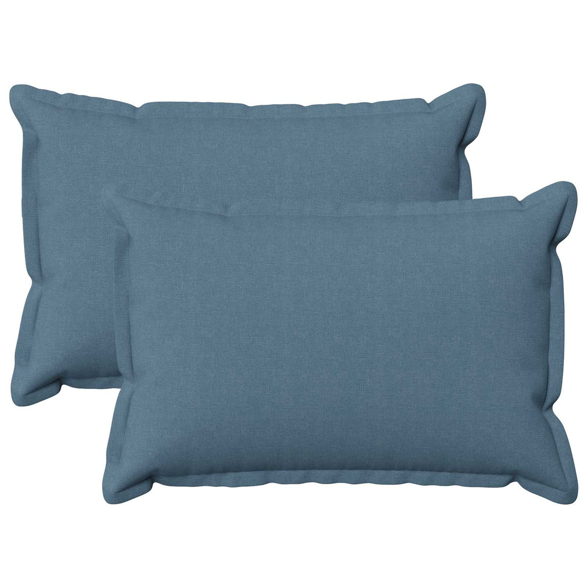 Cushion with Pillow HOUTEN 2 pcs Jeans Blue Faux Linen