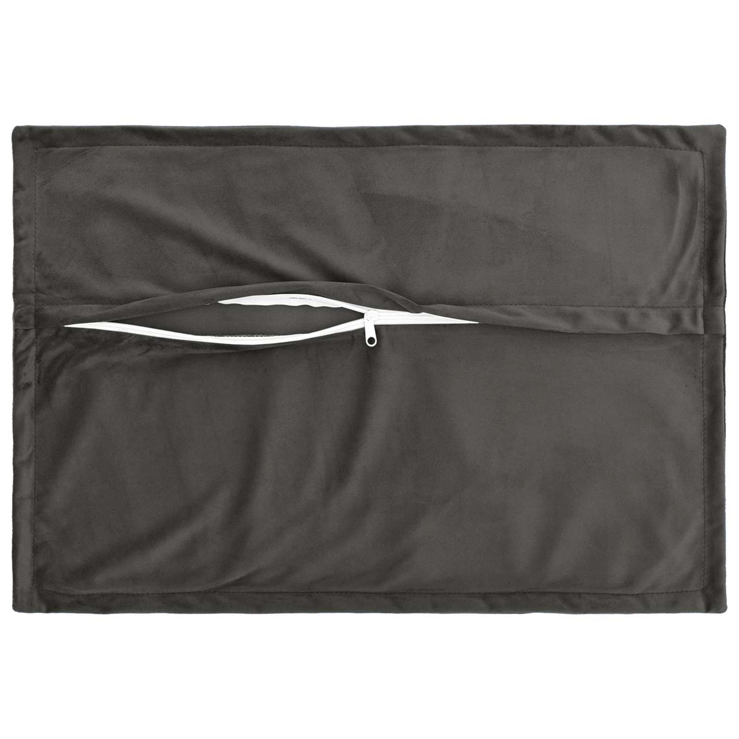 Cushion with Pillow HOUTEN 6 pcs Dark Grey Velvet