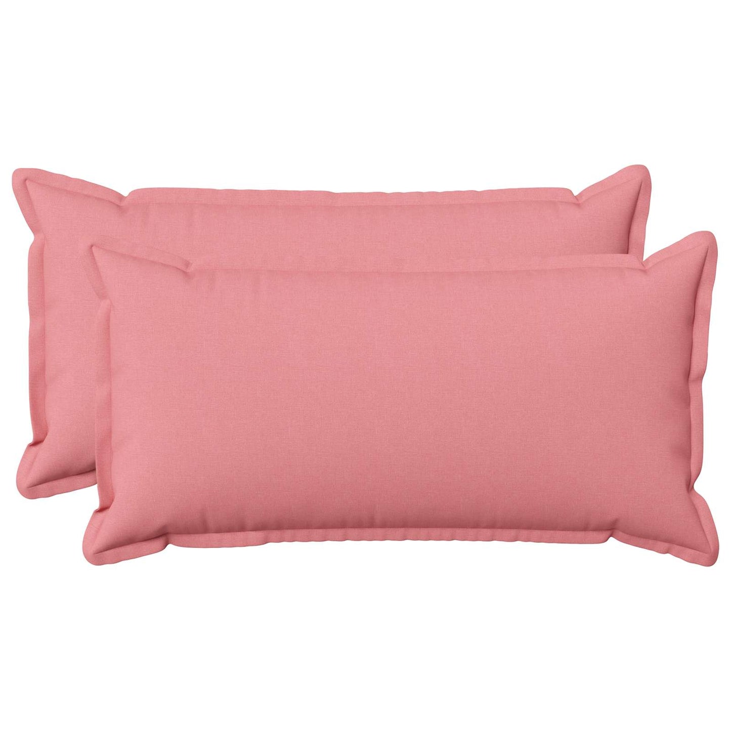 Cushion with Pillow HOUTEN 2 pcs Pink Faux Linen
