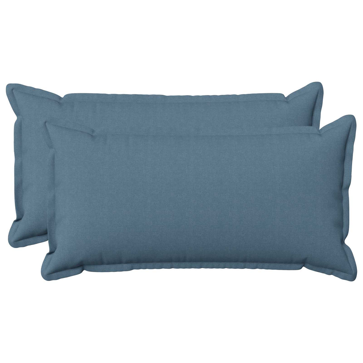 Cushion with Pillow HOUTEN 2 pcs Jeans Blue Faux Linen