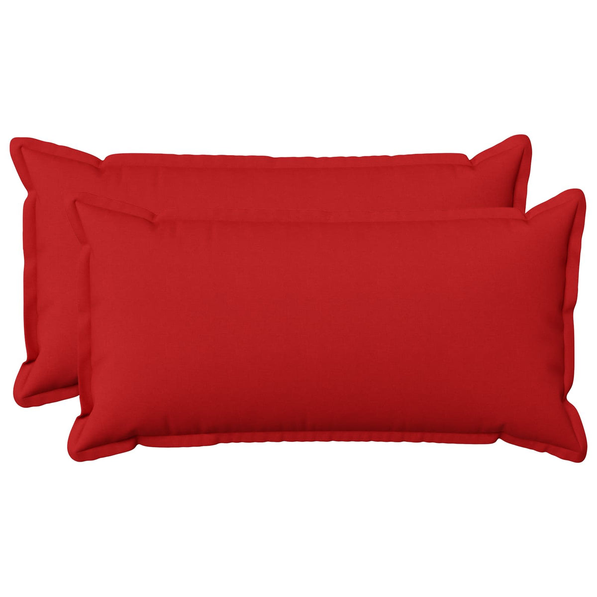 Cushion with Pillow HOUTEN 2 pcs Red Faux Linen