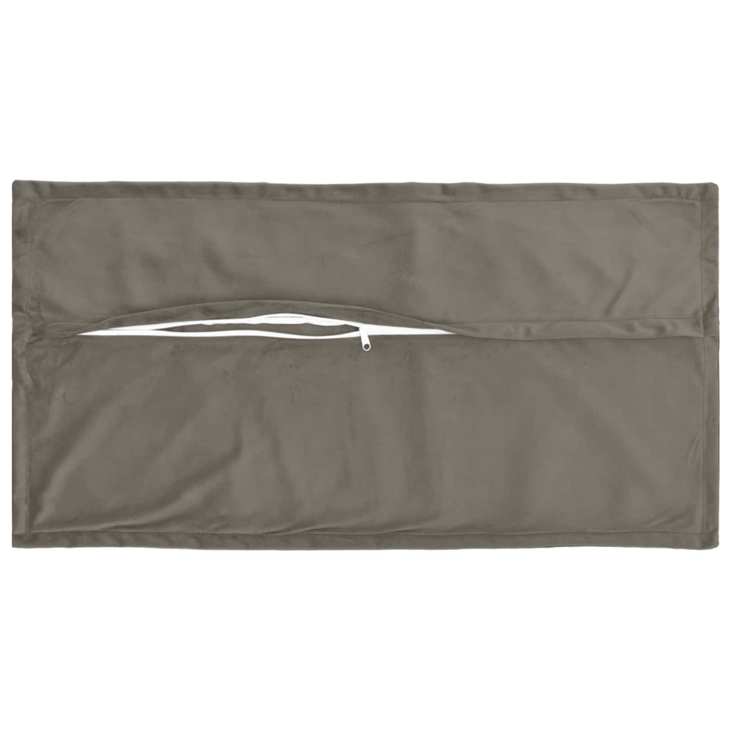 Cushion with Pillow HOUTEN 6 pcs Light Grey Velvet