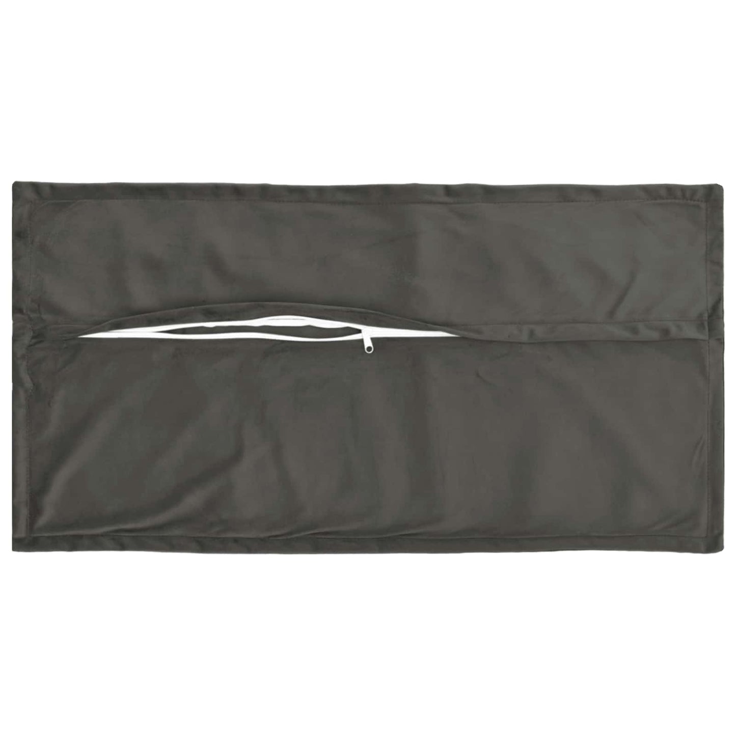 Cushion with Pillow HOUTEN 2 pcs Dark Grey Velvet