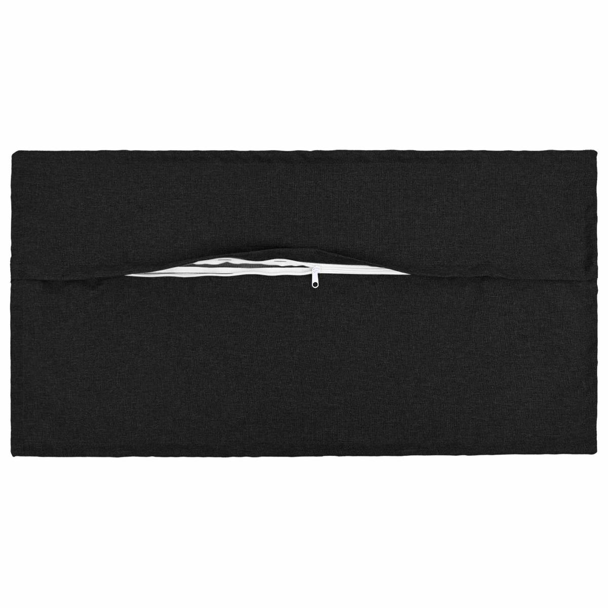 Throw Pillow 12 pcs HOUTEN Black 40 x 80 cm Faux Linen
